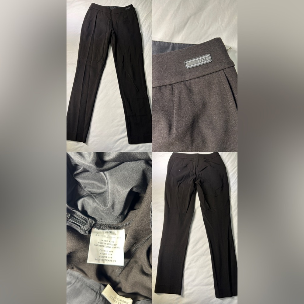 Latelier Forte Women's Office Scrub Pant | Jersey Milano Black size 36(XXS)